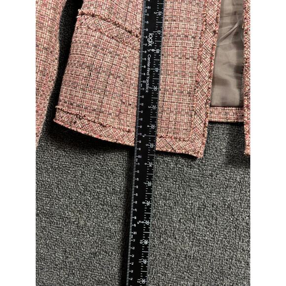 Kasper Blazer Jacket Womens Size 6 Multicolor Tweed Front Pockets Casual Career - Picture 6 of 7